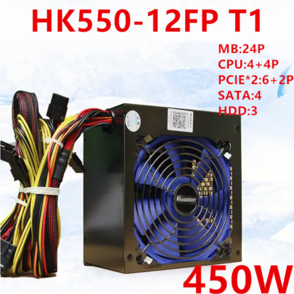 Huntkey Brand Calm Wang Zhiqiang Edition Game Host Power Supply 450W Spínaný zdroj HK550-12FP T1