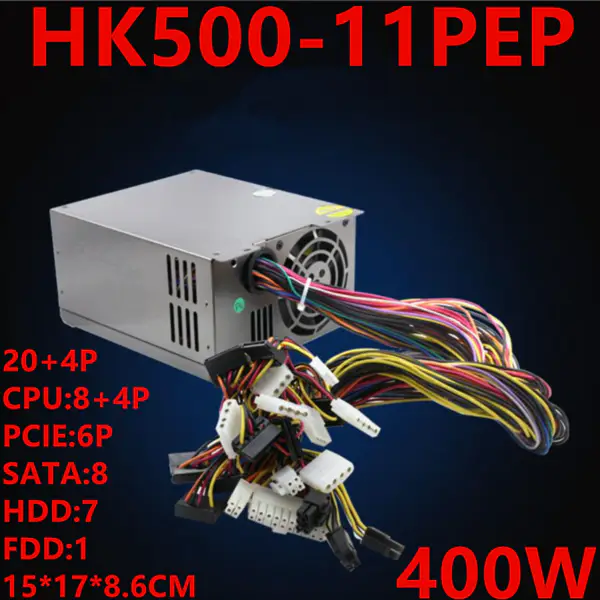 Napájecí zdroj pro značku Huntkey ATX Intel AMD 4U Napájecí zdroj pro průmyslový řídicí server 400W HK500-11PEP
