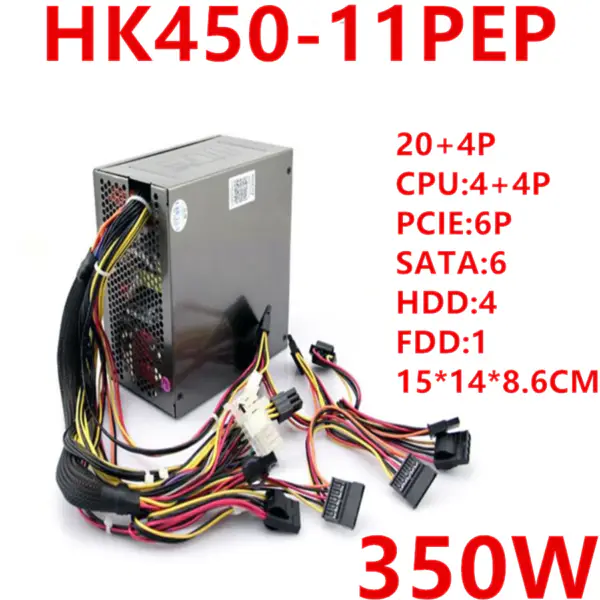 Zdroj napájení pro Huntkey Intel AMD Server Industrial Control Host Power Supply 350W Spínaný zdroj HK450-11PEP