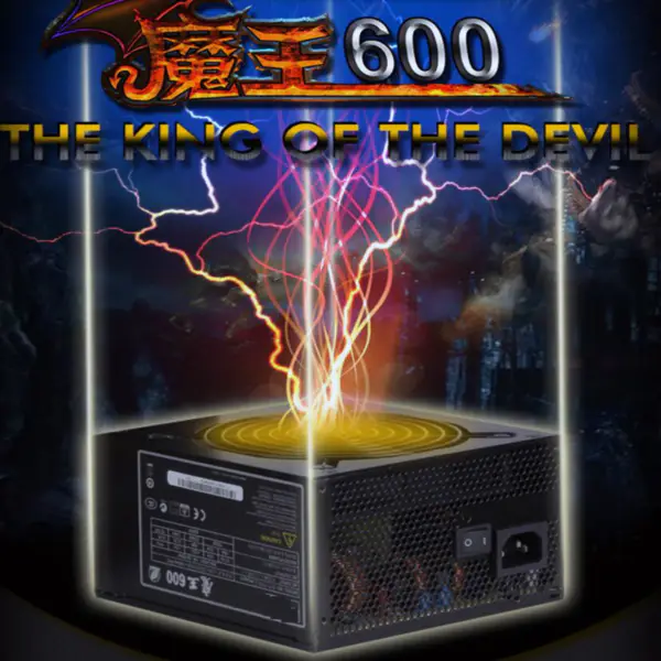 AcBel Devil 600 Polomodulový napájecí zdroj Soutěž pro kuřata Jmenovitý výkon 600 W Špičkový výkon 700 W Napájecí zdroj PCA010 PCA017