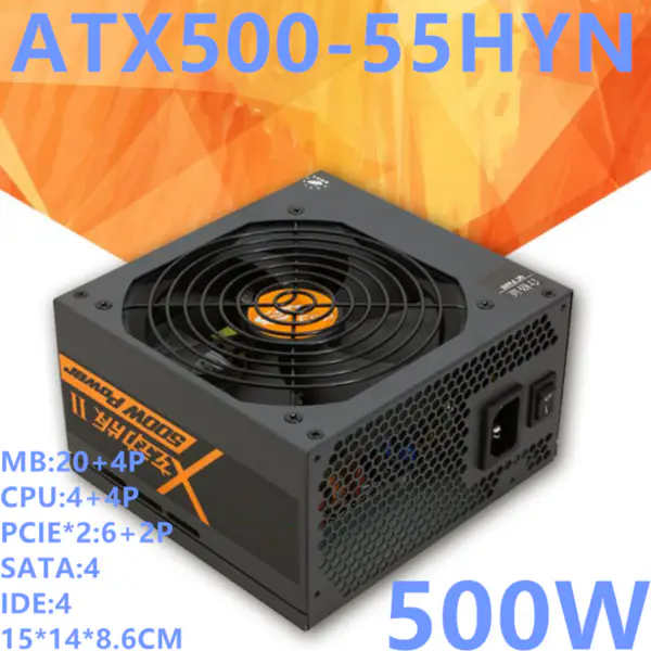 Napájecí zdroj pro FSP Dazzle Edition II ATX EPS 12V RTX2060 Silent Game Host Napájecí zdroj 500W ATX500-55HYN