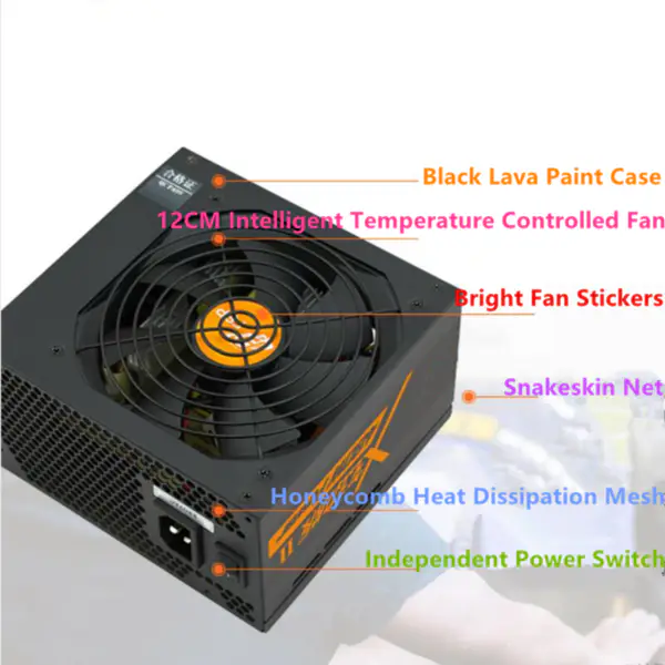 Napájecí zdroj pro FSP Dazzle Edition II ATX EPS 12V RTX2060 Silent Game Host Napájecí zdroj 500W ATX500-55HYN