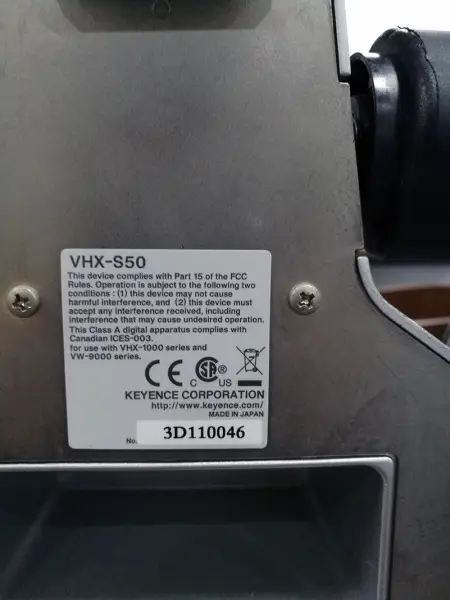 KEYENCE VHX-1000Další diskuse o logistice