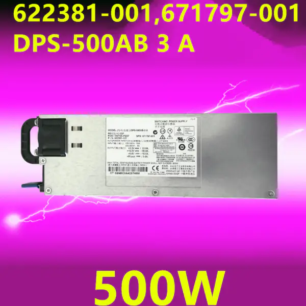 Téměř HP DL160 G8 Gen8 500W spínaný zdroj 622381-101 HSTNS-PD27 671797-001 DPS-500AB 3 A