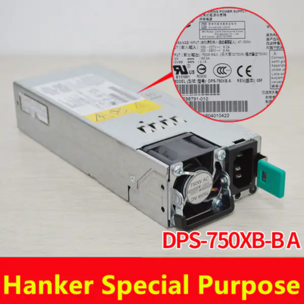 Zdroj napájení pro spínaný zdroj Intel 750W DPS-750XB A DPS-750XB B E98791-007 E98791-006 E98791-009
