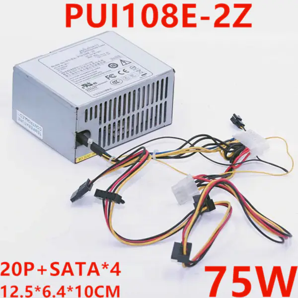 Zdroj napájení pro videorekordéry Hanker 75W 20Pin SATA*4 Spínaný zdroj napájení PUI108E-2Z DPS-75VB B