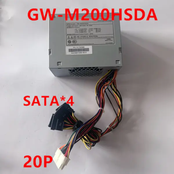 Zdroj napájení pro Hanker DVR NVR 8632 8616 8808N 20Pin SATA*4 200W spínaný zdroj GW-M200HSDA