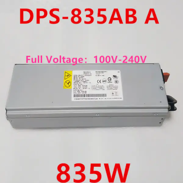 Zdroj napájení pro IBM X3400 3500 3650 835W spínaný zdroj DPS-835AB A 39Y7378 39Y7377