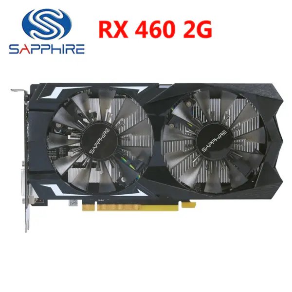 SAPPHIRE RX 460 2GB GDDR5 Grafické karty Pro AMD RX 400 Series Grafická karta 7000MHz Radeon RX 460 2G DisplayPort HDMI DVI Used