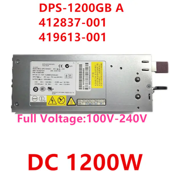 Zdroj napájení pro HP DC DL380G5 1200W spínaný zdroj napájení DPS-1200GB A 412837-001 419613-001