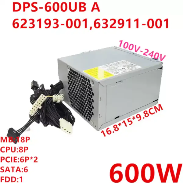 Napájecí zdroj HP DPS-600UB A 623193-001