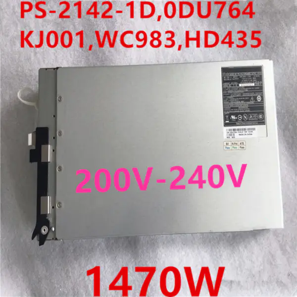 Zdroj napájení pro Dell PE6850 12V120A 1470W Spínaný zdroj PS-2142-1D 0DU764 KJ001 WC983 HD435
