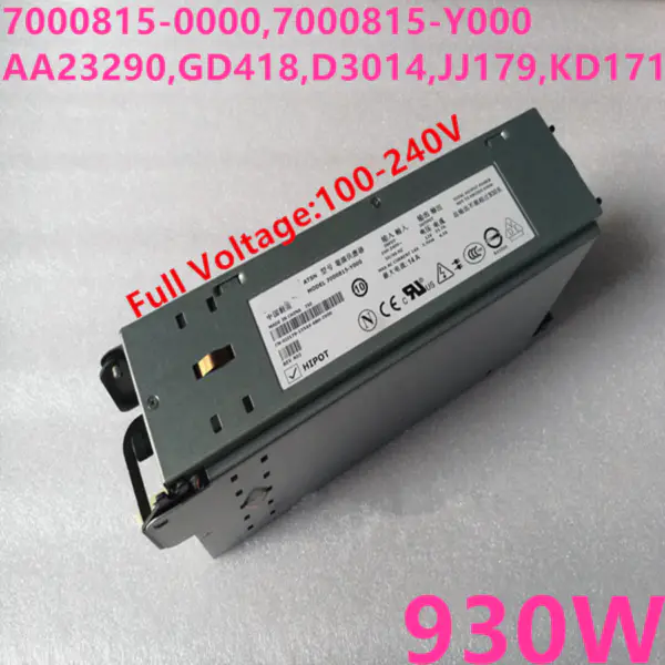 Zdroj napájení pro Dell PowerEdge 2800 930W spínaný zdroj 7000815-0000 7000815-Y000 AA23290 GD418 D3014 JJ179 KD171