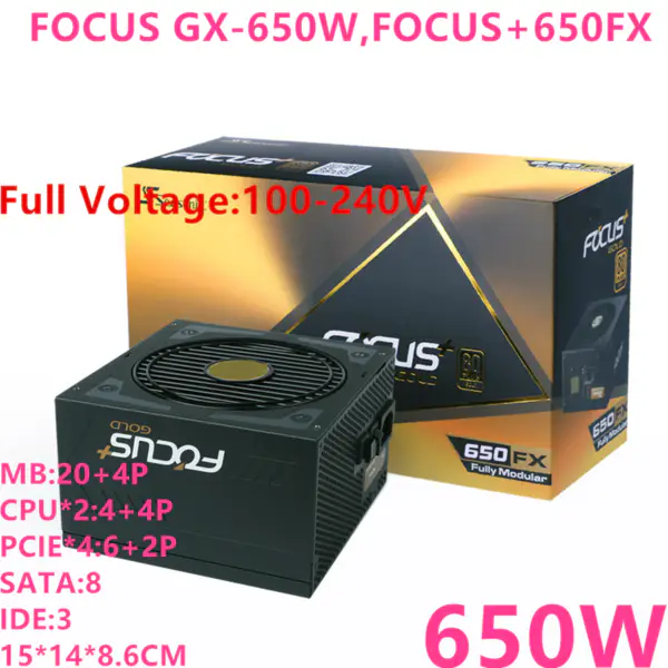 Zdroj napájení pro SeaSonic 80plus Gold Full Module 650W/750W napájecí zdroj FOCUS GX-650W FOCUS+650FX FOCUS GX-750W FOCUS+750FX