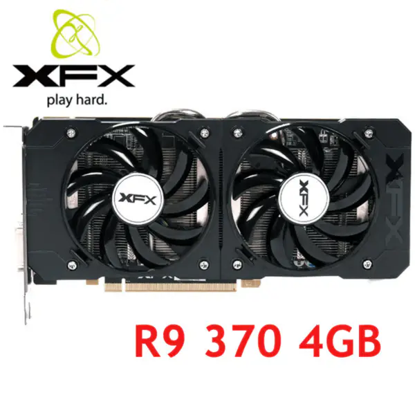 XFX Grafické karty R7 370 R9370 4GB 256Bit GDDR5 Grafická karta pro AMD R9 300 series VGA Cards R9 370 4GB R7 370 R9 370 4G Used