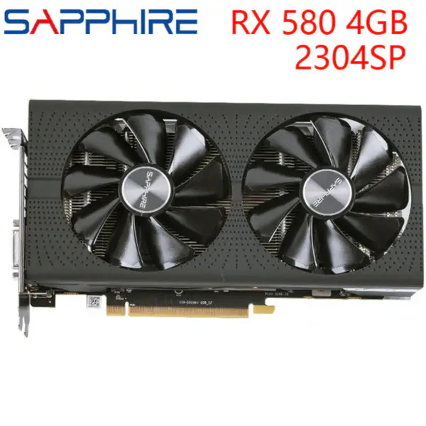 SAPPHIRE Grafická karta RX 580 4GB 256Bit GDDR5 Grafické karty pro AMD RX 500 series VGA Cards RX580 DisplayPort DVI Used