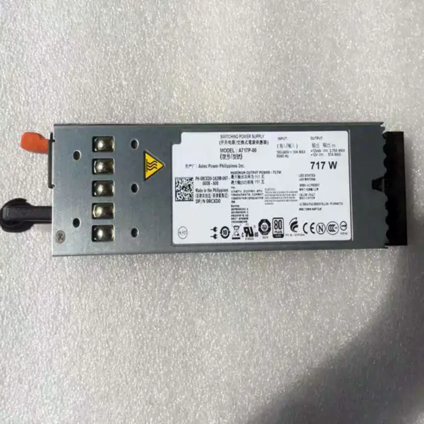 Napájecí zdroj pro Dell PowerEdge R610 717W Napájecí zdroj A717P-00 D717P-S0 DPS-764AB A 0RCXD0 0FJVYV 0RN442 0MP126 XTGFW C472K