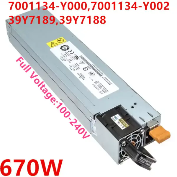Zdroj napájení pro IBM X3550 670W spínaný zdroj 7001134-Y000 7001134-Y002 39Y7189 39Y7188