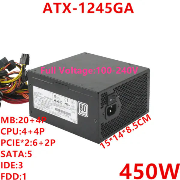 Zdroj napájení Enhance 450W spínaný zdroj ATX-1245GA1