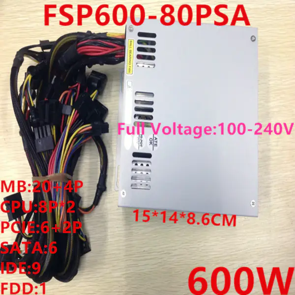 Zdroj napájení pro spínaný zdroj FSP 600W FSP600-80PSA FSP600-80PSA(SK ) SPI600A8BB
