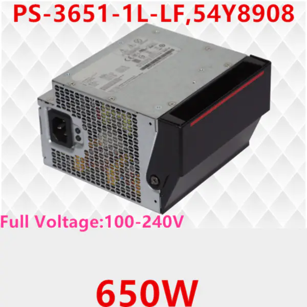 Zdroj napájení pro pracovní stanici Lenovo P500 P700 P710 650W Spínaný zdroj napájení PS-3651-1L-LF 54Y8908