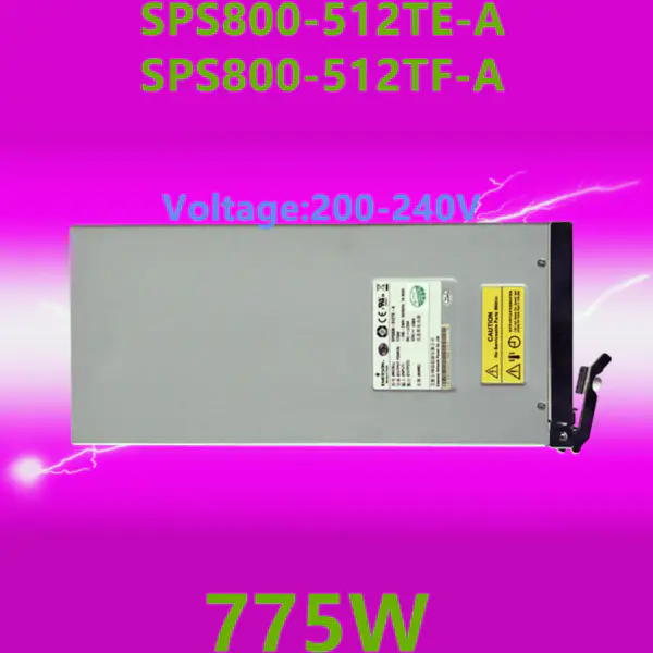 Zdroj napájení pro Lenovo Huawei OceanStor D200 775W Spínaný zdroj napájení SPS800-512TE-A SPS800-512TF-A