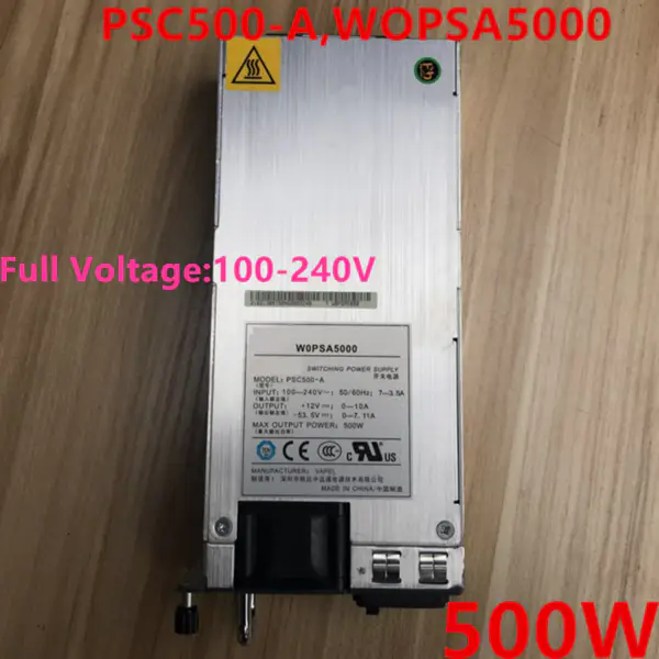 Zdroj napájení pro Huawei POE S2700 S3700 2326TP-PWR-EI 500W spínaný zdroj PSC500-A W0PSA5000 YM-2501BAR