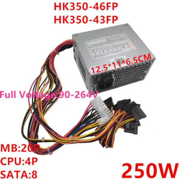 Zdroj napájení pro Huntkey SFX DVR NVR SATA*8 250W spínaný zdroj HK350-46FP HK350-43FP