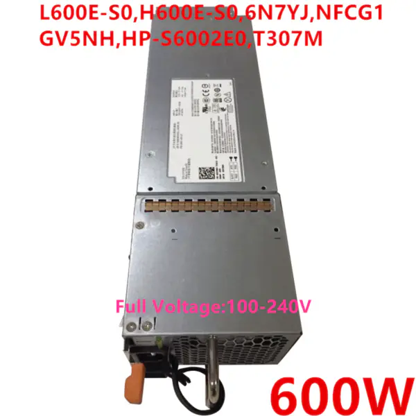 Zdroj napájení pro Dell MD3600f MD3200 MD1200 MD1220 600W napájecí zdroj L600E-S0 H600E-S0 6N7YJ NFCG1 GV5NH HP-S6002E0 T307M