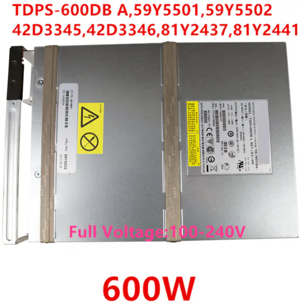 Nový zdroj napájení pro IBM DS4700 5020 3950 EXP5000 600W TDPS-600DB A 59Y5501 59Y5502 42D3345 42D3346 81Y2437 81Y2441