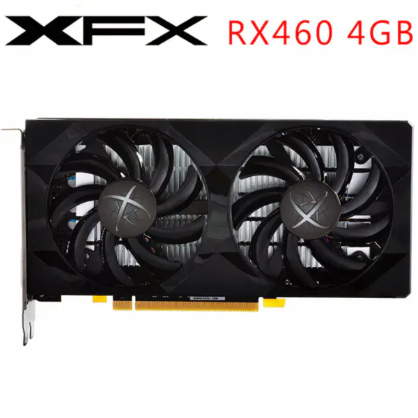 XFX Grafická karta RX460 4GB 128Bit GDDR5 Grafické karty pro AMD RX 400 series VGA Cards RX 460 560 470 570 Used