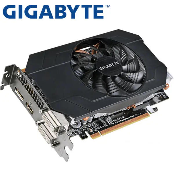 GIGABYTE Grafická karta GTX960 4GB 128Bit GDDR5 Grafické karty pro nVIDIA VGA karty Geforce GTX 960 Dvi 1050 1060 Použité hry