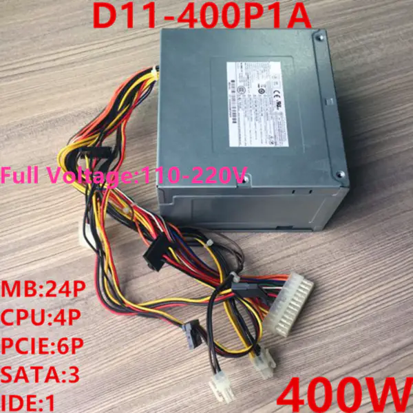 Zdroj napájení pro HP Mute Full Voltage Home Game s 6pinovou grafickou kartou 400W spínaný zdroj D11-400P1A