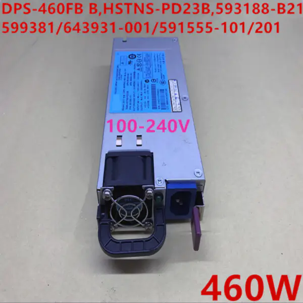 Nový zdroj napájení pro HP DL180 360G6 G7 460W napájecí zdroj DPS-460FB B HSTNS-PD23B 593188-B21 591553/599381/643931-001 591555-101/201