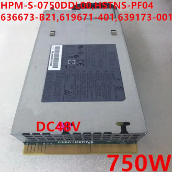 Zdroj napájení pro HP DL380 G8 DC48V 750W HSTNS-PF04 636673-B21 619671-401 639173-001 HPM-S-0750DDL00
