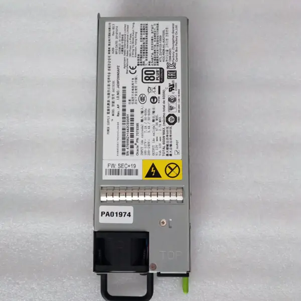 Zdroj napájení pro Sun X3-2 Fire X4170 M3 600W spínaný zdroj AA27020L 7038476 7047410 7060951 7079395
