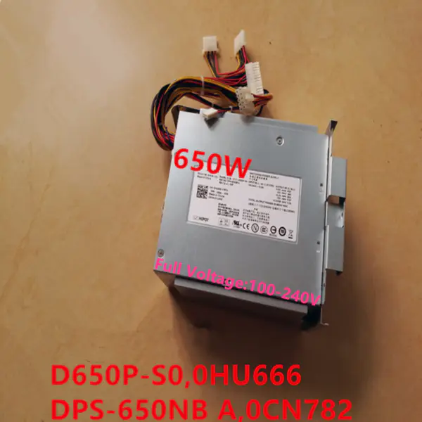 Zdroj napájení pro Dell PowerEdge T605 650W spínaný zdroj D650P-S0 0HU666 DPS-650NB A 0CN782 N650P -SO