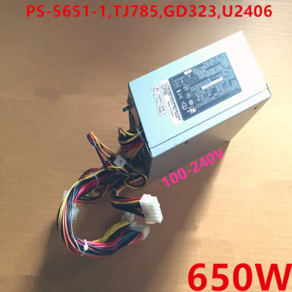 Dell PowerEdge 1800 650W spínaný zdroj PS-5651-1 TJ785 GD323 U2406