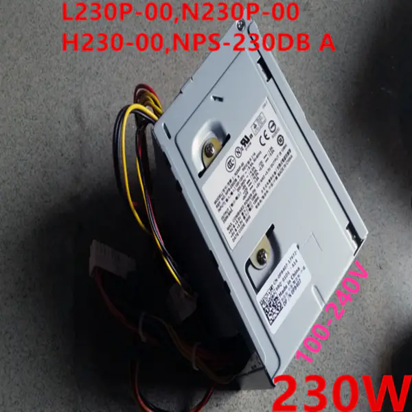 Zdroj napájení pro Dell 520 620 330 915 945 955 965 3100 5100 9100 230W napájecí zdroj L230P-00 N230P-00 H230P-00 NPS-230DB A