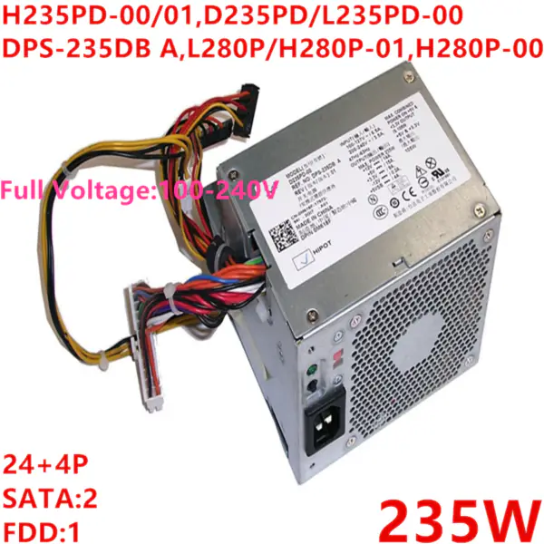 Zdroj napájení pro Dell 620 755 945 320 3100 235W H235PD-00 H235PD-01 D235PD-00 L235PD-00 DPS-235DB A L280P-01