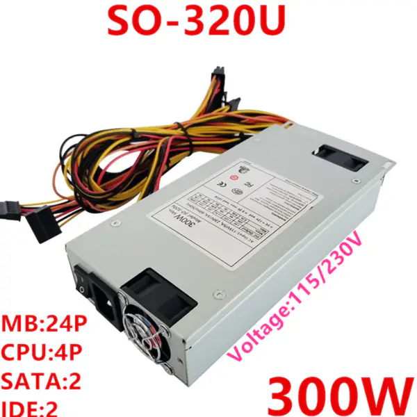 Napájecí zdroj pro Rosor 1U s výkonem 200 W ve špičce a 300 W spínaný zdroj SO-320U