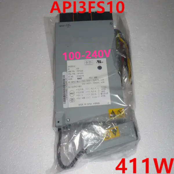 Zdroj napájení pro IBM X326M X325 411W spínaný zdroj API3FS10 74P4349 74P4348 39Y7167 39Y7166
