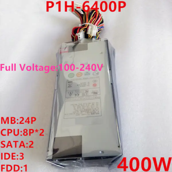 Zdroj napájení pro Zippy Emacs 1U -5V 400W spínaný zdroj FSP400-601U P1M-6400P