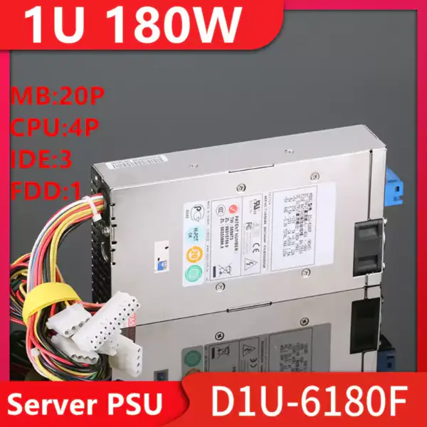 Zdroj napájení pro Zippy Emacs DC 1U 180W spínaný zdroj D1U-6180F