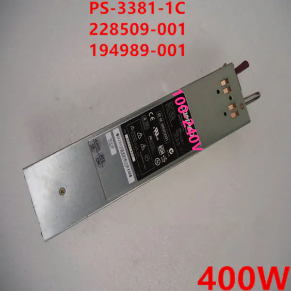 Zdroj napájení pro HP DL380G2 DL380G3 400W spínaný zdroj PS-3381-1C 228509-001 194989-001