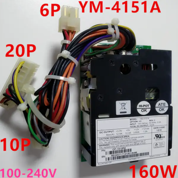 Zdroj napájení pro 3Y Polycom HDX6000 HDX9000 HDX4000 160W spínaný zdroj YM-4151A