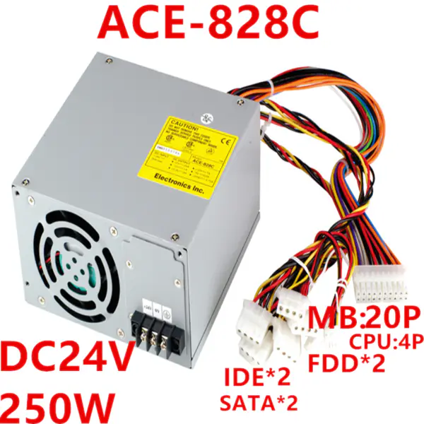 Zdroj napájení pro IEI ATX DC24V 250W spínaný zdroj ACE-828C ACE-828C-RS ACE-828CRS