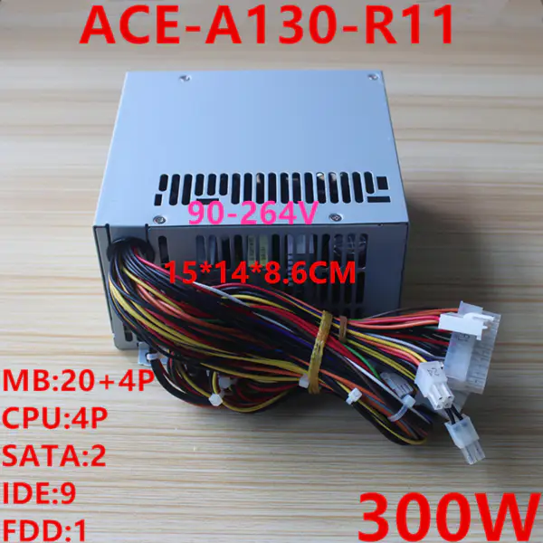 ACE-A130-R11 ACE-A130B-S-R11 PSU For IEI ATX 300W Switching Power Supply