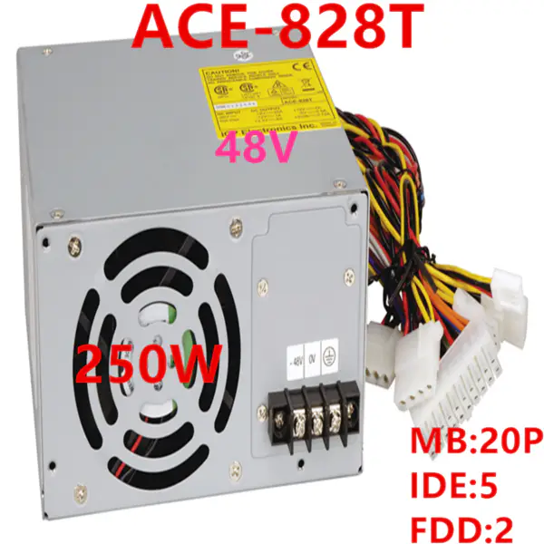 Zdroj napájení pro IEI ATX DC48V 250W spínaný zdroj ACE-828T