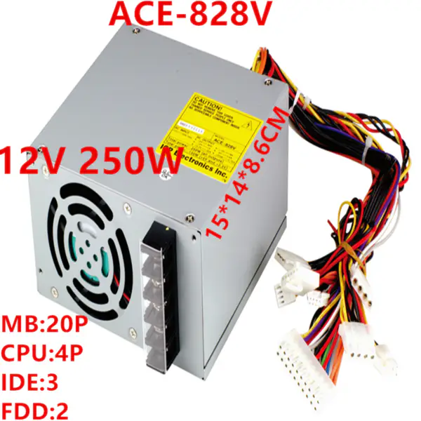 Zdroj napájení pro IEI ATX DC12V 250W spínaný zdroj ACE-828V-RS